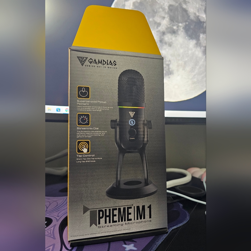 NEW - GAMDIAS PHEME M1 RGB Streaming Microphone